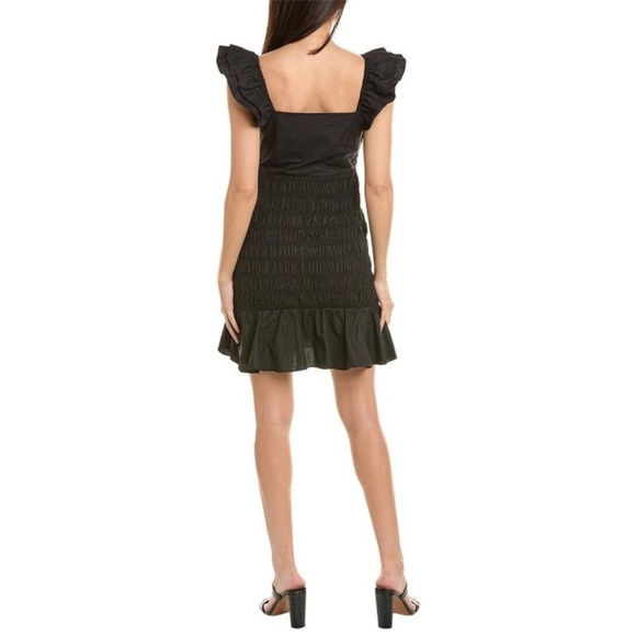 Endless Rose Ruffle Sleeve Black Mini Dress Size Medium - Picture 2 of 13
